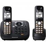 Panasonic-DECT-6-0-w-Link-to-Cell-via-Bluetooth-2-Handset-Cordless-Phone-with-Answering-System-KX-TG6582T-55-Free-Shipping