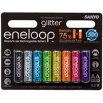 8-Sanyo-Eneloop-Glitter-2000mAh-AA-Rechargable-Batteries