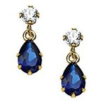 FatWallet-Exclusive-77-off-Sapphire-Drop-Earrings-with-Cubic-Zirconia-in-10K-Gold